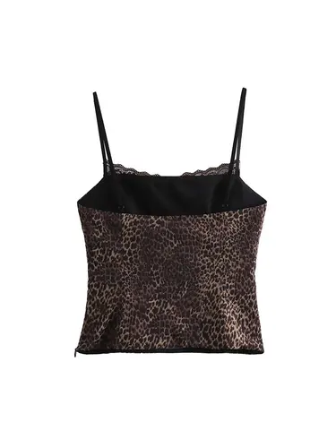 Imagen 2 del producto Top corto de satén de verano para mujer, camiseta sin mangas con espalda descubierta, Tops con corsé y hombros descubiertos para mujer, corpiño Sexy para mujer