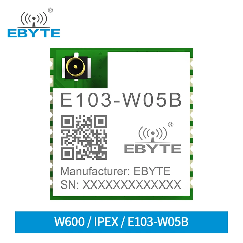 E103-W05B IOT Electronic Components 2.4GHz 20dBm SMD Module W600 Chips Cost-effective Wifi Digital Transmission IPEX Interface