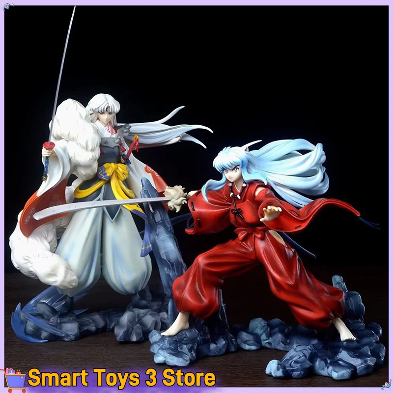 Japanese Anime Inuyasha  Sesshoumaru Cartoon Pvc Action Figure Toy Desktop Decoration Statue Collection Model Doll Birthday Gift