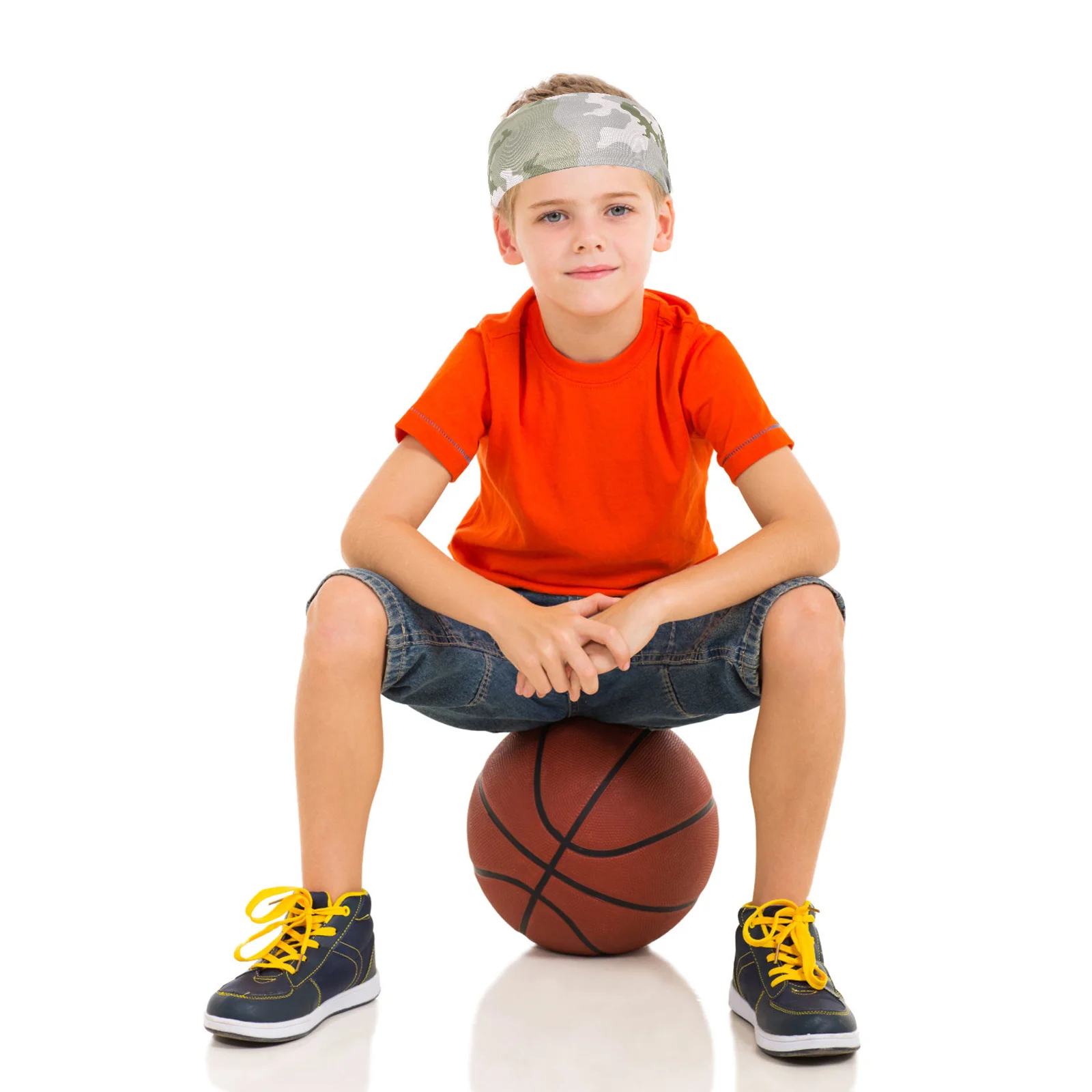 

Sweat Headband Sports Hairband Lightweight Elastic Stretchy Running Workout Athletic Headband Kids Sweatband Fitness Gym