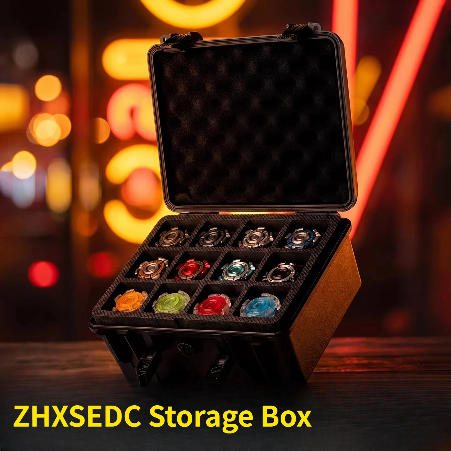 

ZHXSEDC Quicksand Push Card: Портативный уличный контейнер для хранения с защитой от воды, пыли и ударов, игрушка-антистресс, демонстрационный бокс