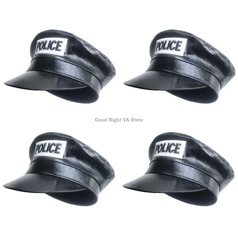 

Кепка полицейского, костюм матроса-капитана, шляпа газетчика из искусственной кожи, шляпа капитана яхты