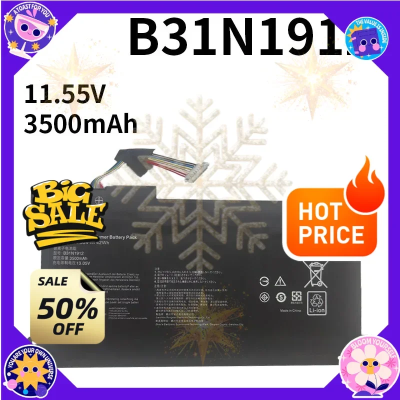 SWZY B31N1912 C31N1912 42Wh Laptop Battery Replace For ASUS E410M E410MA L410M L410MA E410KA F414MA E510MA E510KA L510MA