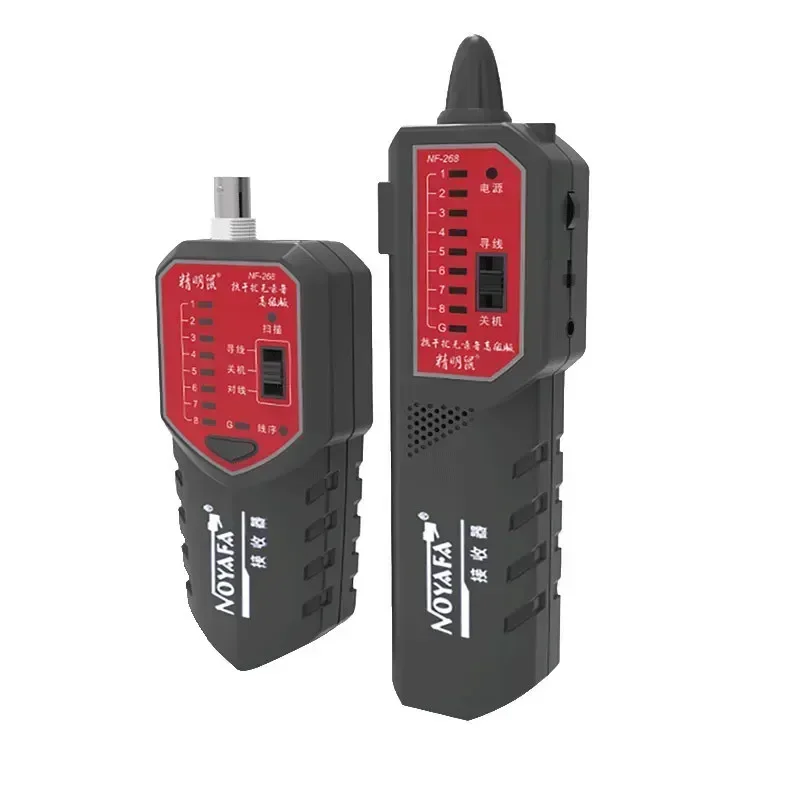 NOYAFA Draadnetwerk Telefoonkabeltester met anti-jamming voor RJ45 RJ11 NF-268