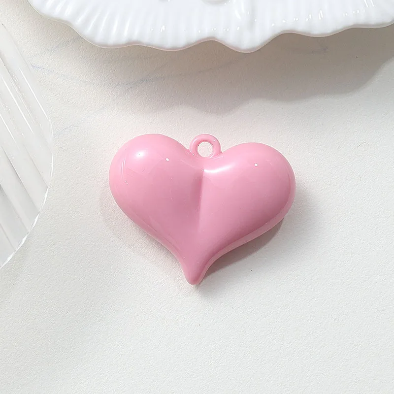 5pcs Handmade DIY Bead Findings & Components, Heart Shape