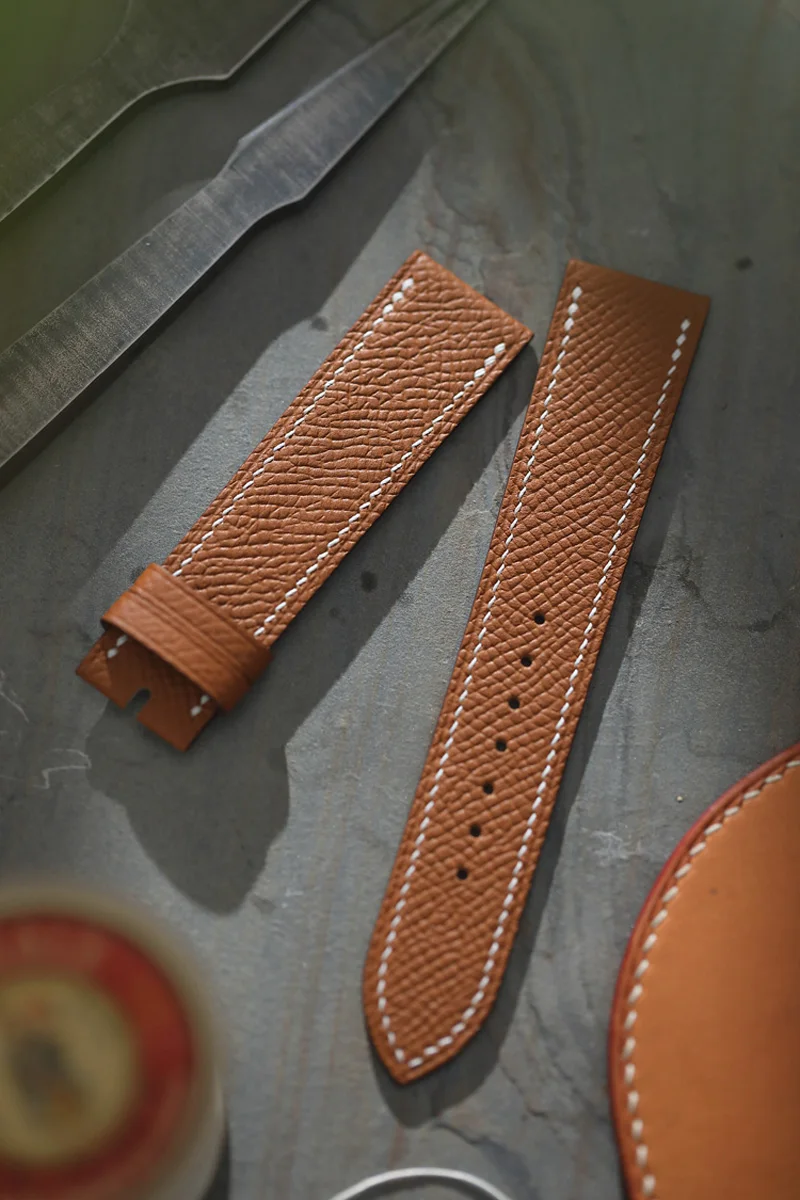 FUYIJIA 10MM~26MM Soft Epsom Leather Strap Master Handmade Custom Brand Watch Substitute Strap Waterproof Genuine Cowhide Belt