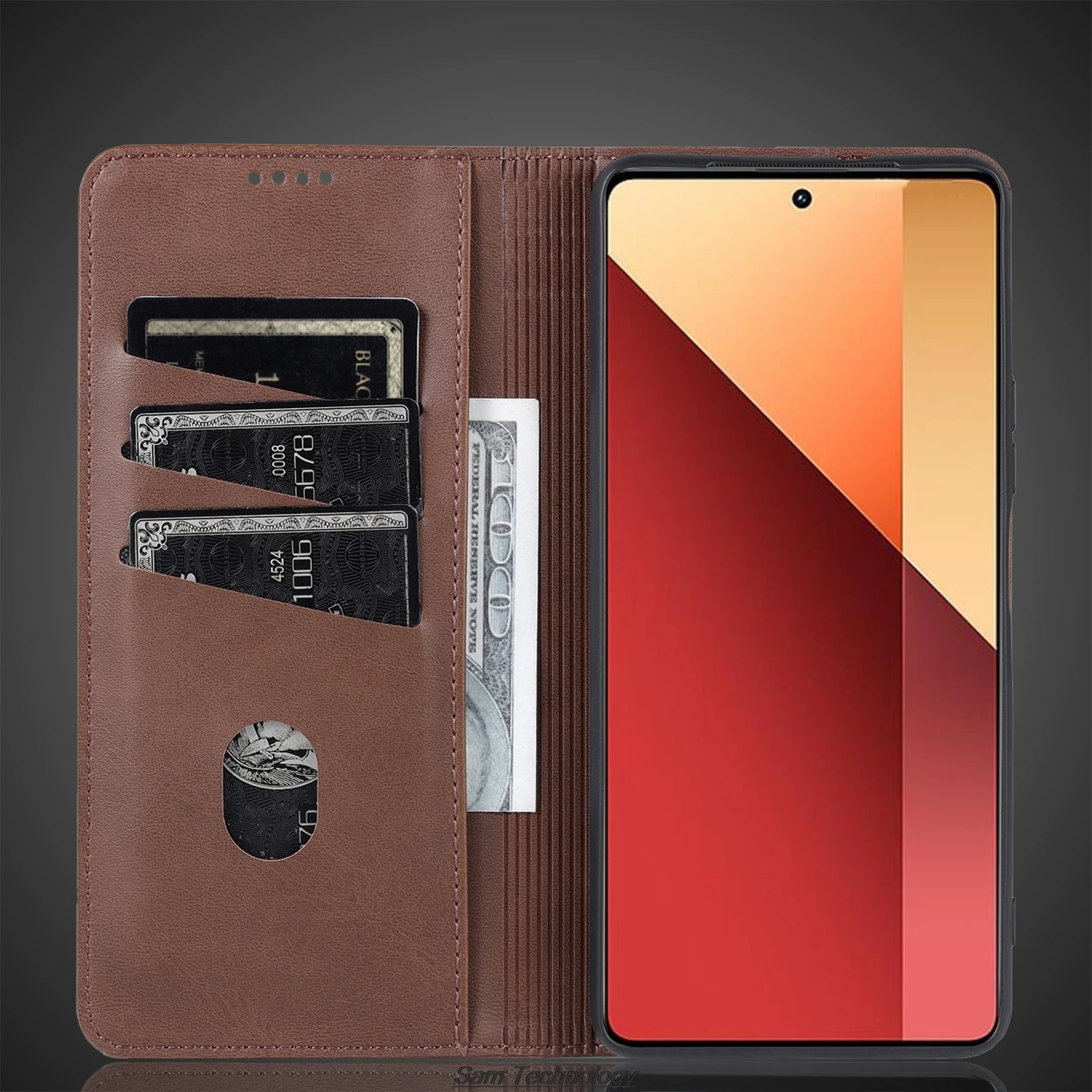 Deluxe Magnetic Adsorption Leather Fitted Case for Xiaomi POCOPHONE POCO M6 Pro 4G Global EUR RUS Flip Cover Case Fundas Coque