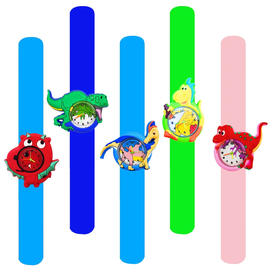 كارتون يونيكورن الأطفال الساعات رياض الأطفال طالب وقت الدراسة لعبة سوار أطفال صفعة ساعة بنين بنات هدية عيد ميلاد على مدار الساعة #4