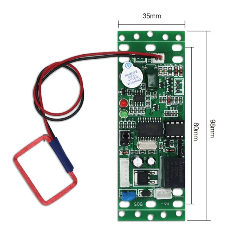 Módulo de Control integrado RFID, acceso de intercomunicador, Control de acceso de ascensor Módulo de controlador de acceso de energía de 9-30V CC Módulo de identificación