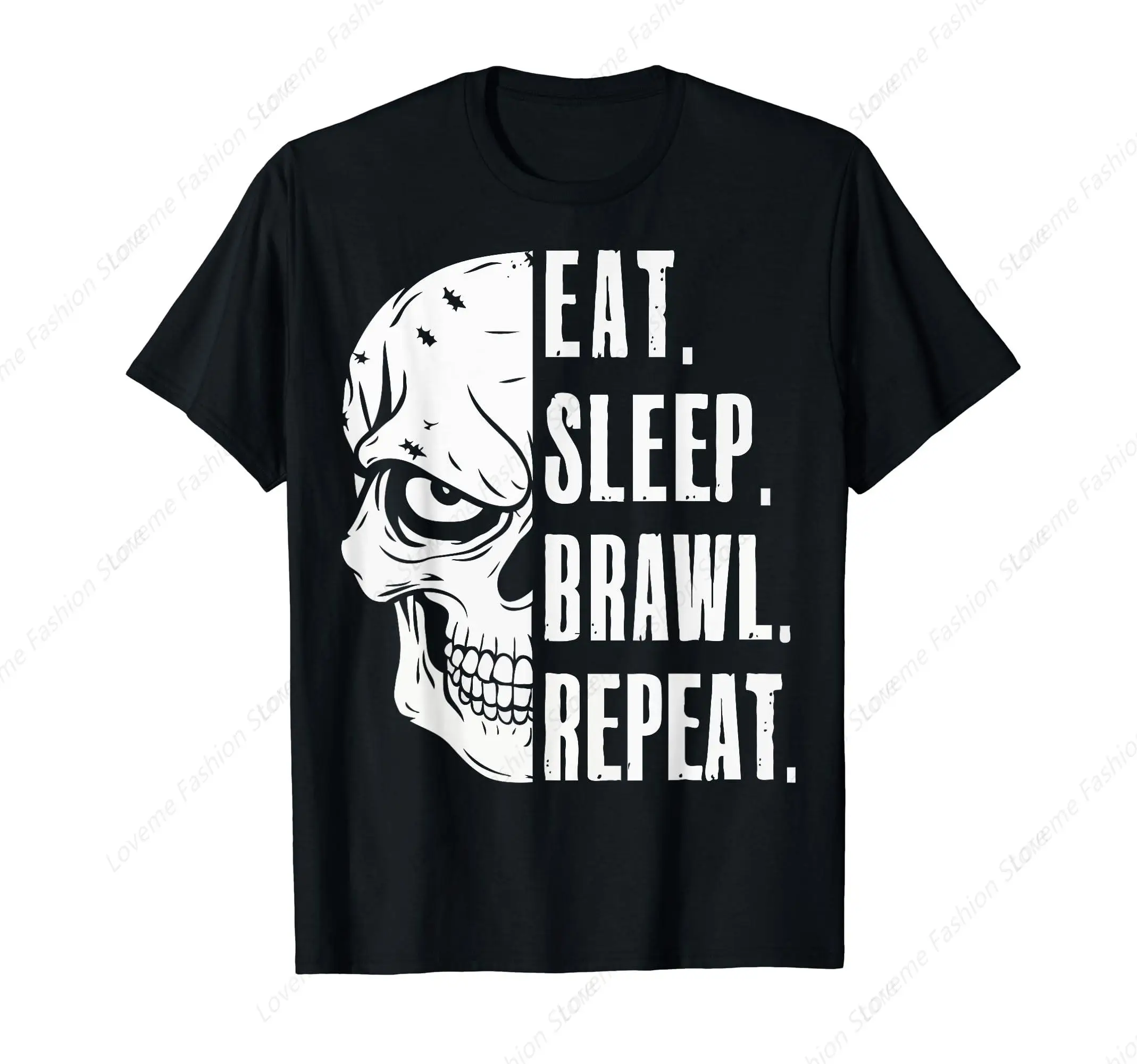 Eat Sleep Brawl Repeat Funny Video Gamer Gaming T-Shirt