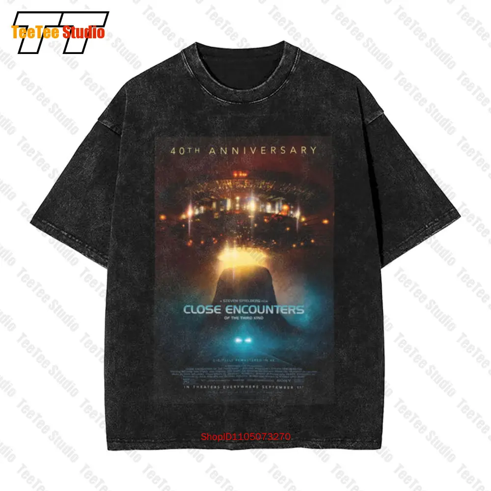 Close Encounters Of The Third Kind Movie Sci Fi Vintage Übergroßes T-Shirt G0JI