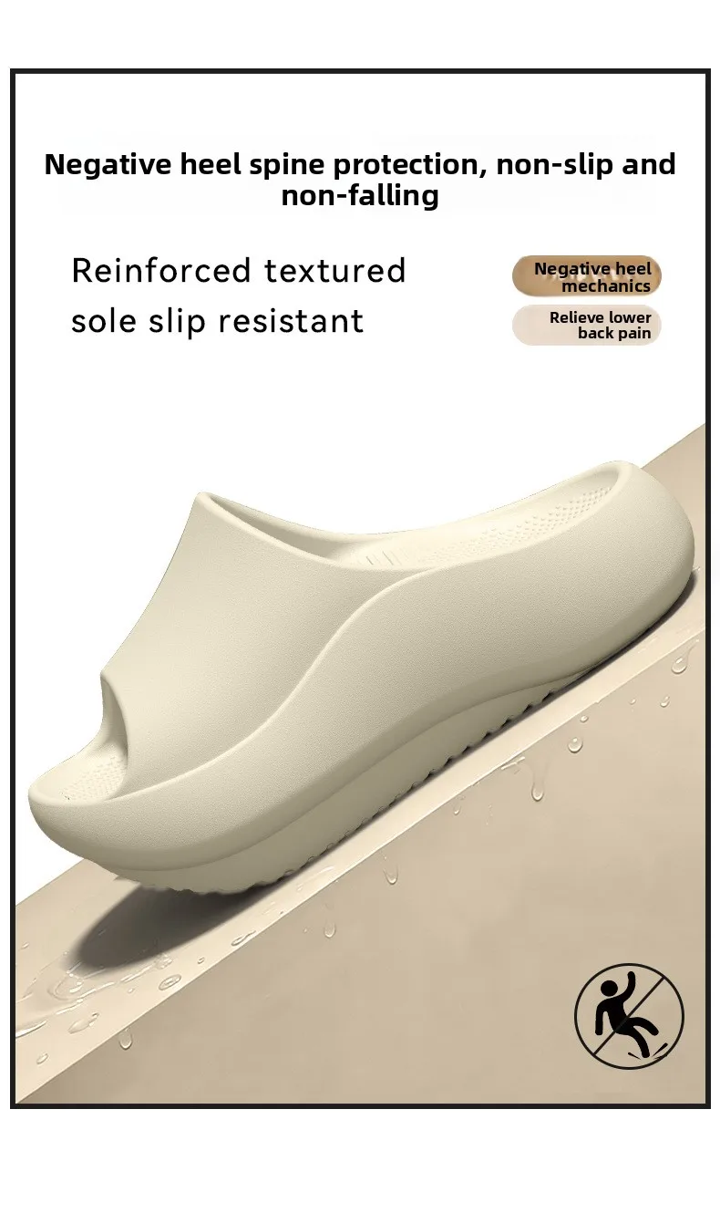 German arch support negative heel slippers for women, summer 2026 new indoor home flat foot correction sandals for men