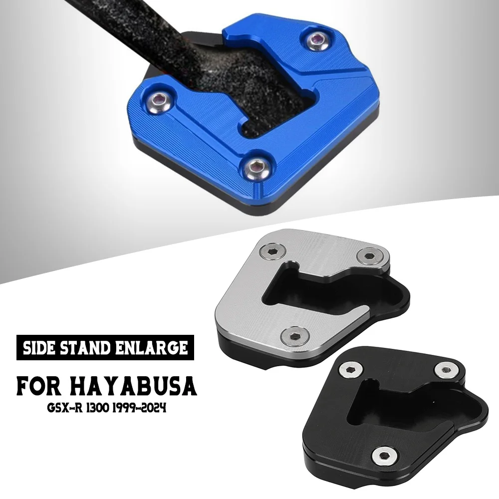 

2025 GSX1300R Motorcycle Foot Side Stand Extension Pad Support Kickstand Enlarge Plate For SUZUKI HAYABUSA GSX-R 1300 1999-2024