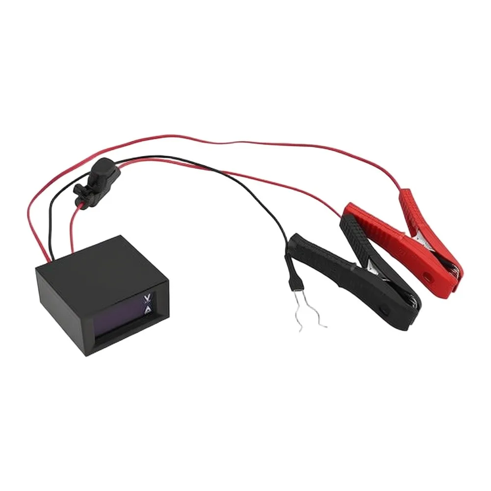 12V Digital Voltage Display Car Battery Tester With Clamps For Alternator Charging System Check Automotive Leakage Current
