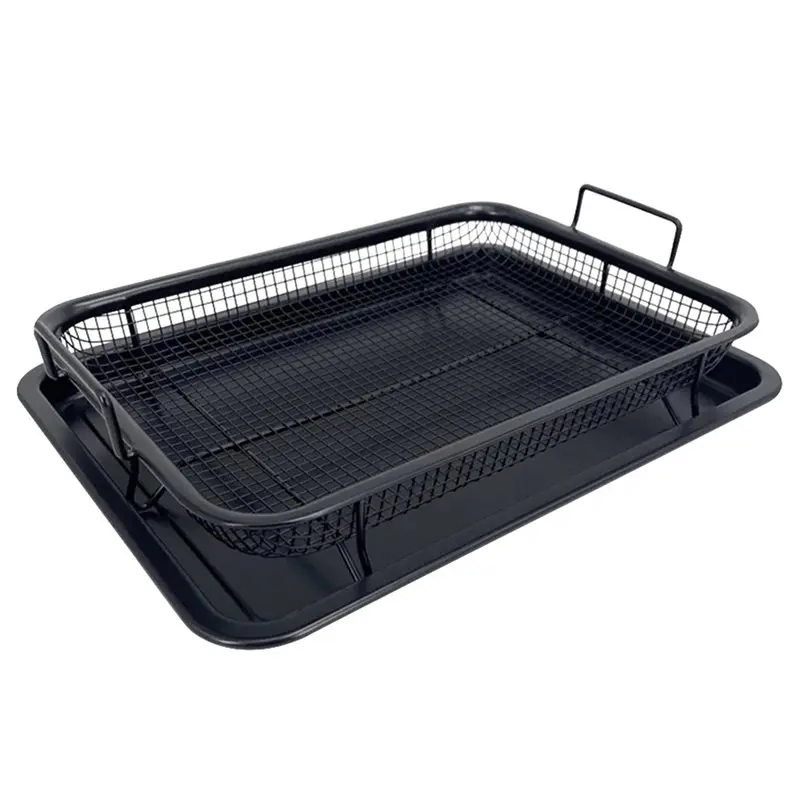 

ABUI-медная масляная сковорода для выпечки, антипригарная корзина для чипсов, противень из нержавеющей стали, форма для выпечки, гриль, сетка, квадратная сковорода