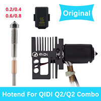 Original Hotend For QIDI Q2 Combo 0.2/0.4/0.6/0.8mm Quick Replacement Bimetallic Nozzles For QIDI Q2 3D Printer Parts