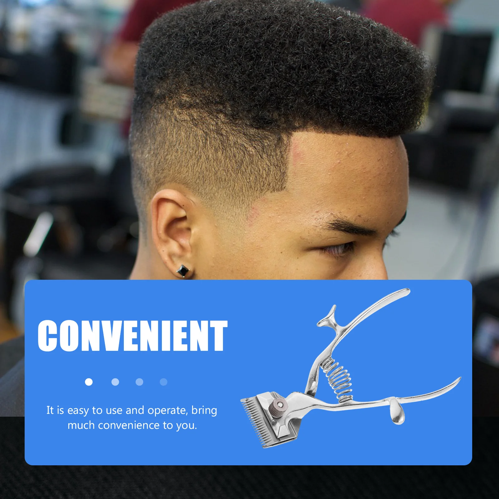 

Ручной триммер для волос, лезвие из нержавеющей стали для домашних животных, ультра тихая эргономичная ручка, инструмент для ухода за домашними животными, подходит для собак, кошек