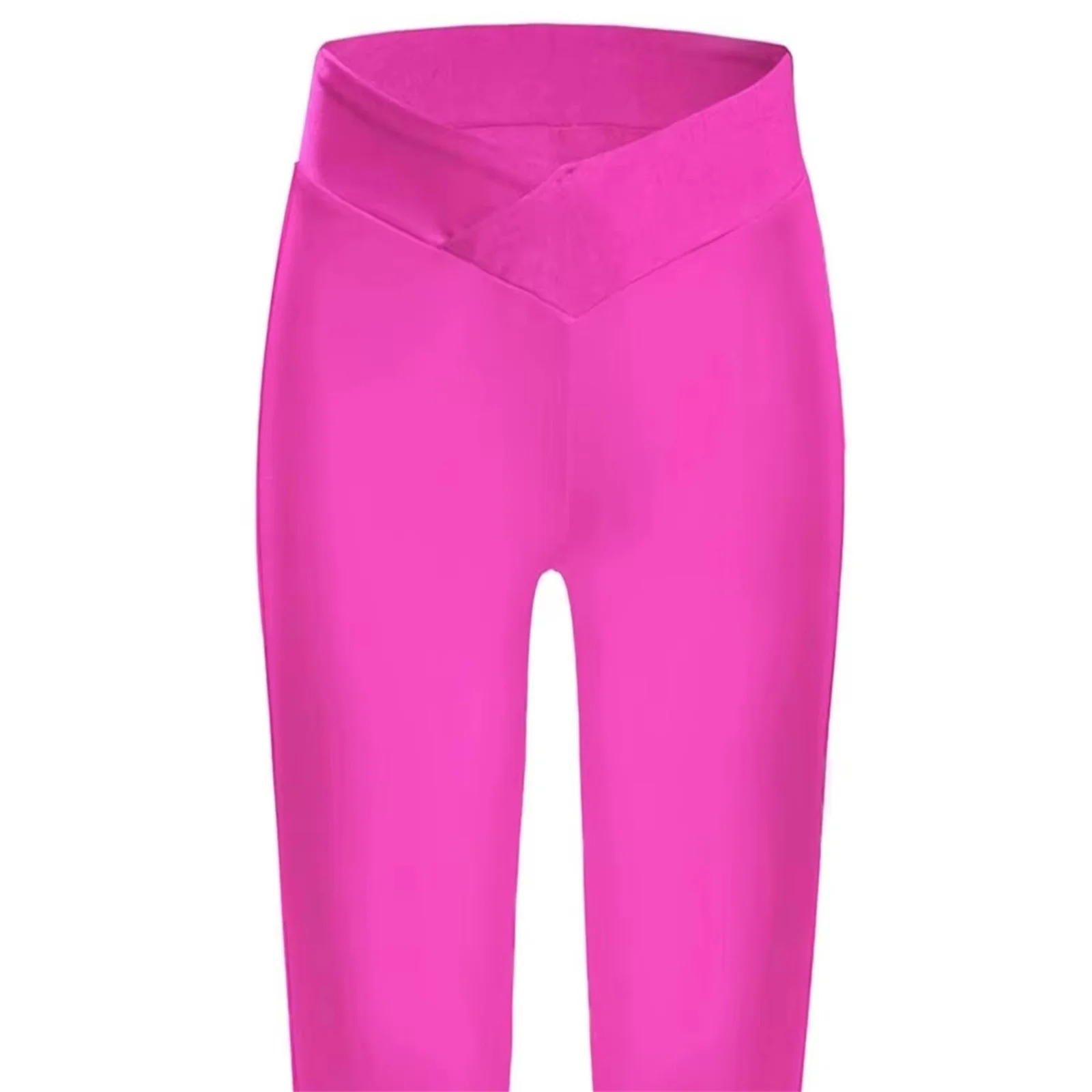 

Girls Jazz Dance Bell-Bottom Flared V-Front Elastic Solid Color Bell-Bottom Gymnastics Performance Trousers Practice Dancewear