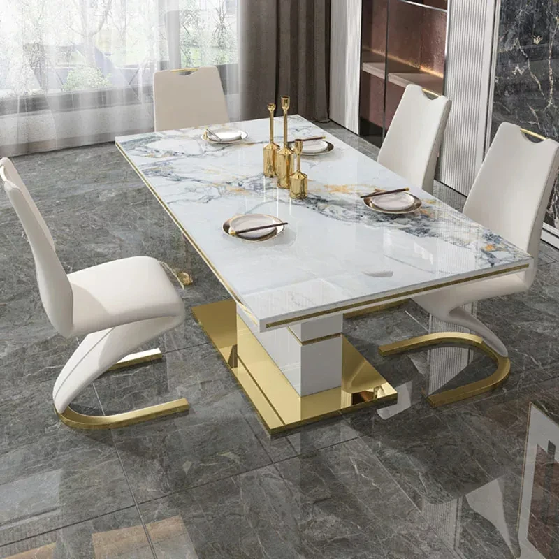 

Luxury Dining Tables Restaurant Marble Room Patio Salon Balcony Dining Tables Center Articulos Para El Hogar Nordic Furniture