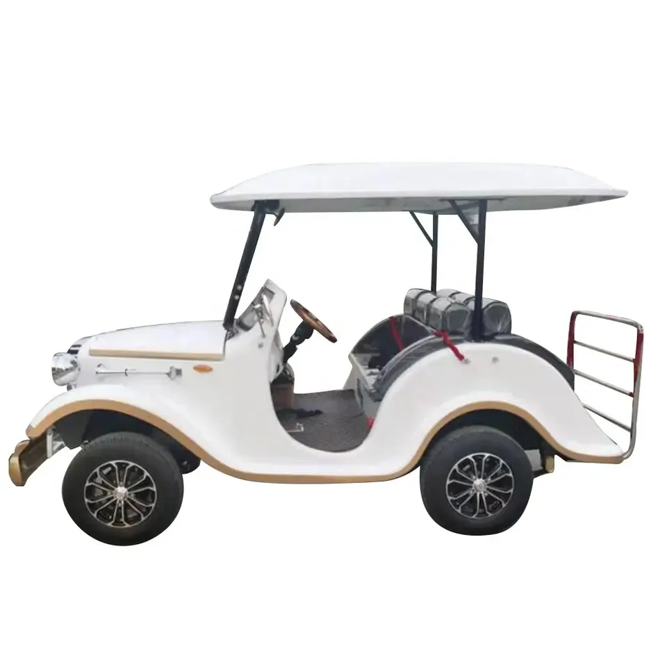 Best Selling Old Retro Golf Cart Buggy Antique Sightseeing Bus Electric Vintage Classic Car For Adults Street Legal