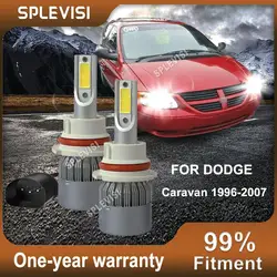 2x 9007 HB5 LED Headlight High/Low Beam Bulb White Replace For Dodge Caravan 1996-2007 Durango 1998-2003 1999 2000 2001 2002
