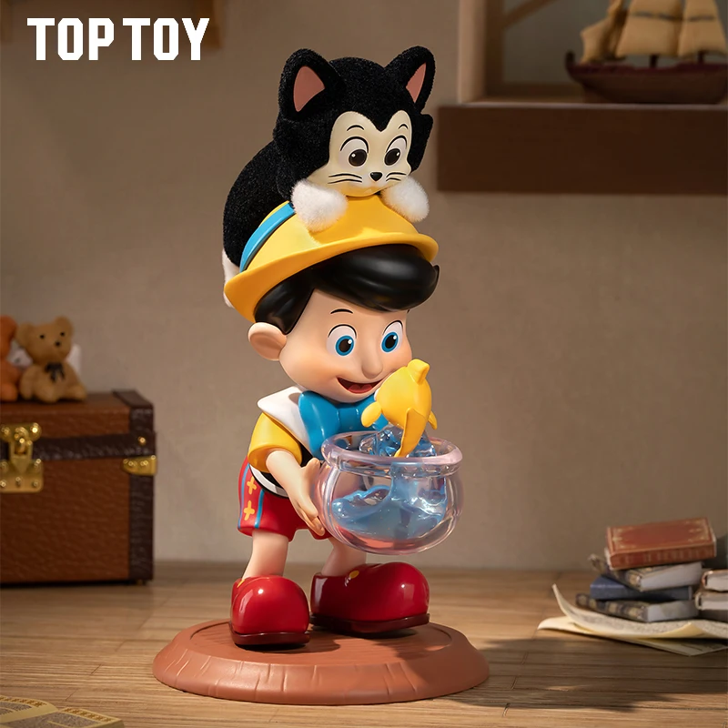 TOPTOY Disney Pinocho Growth Diary Series Figura Decoración de escritorio Regalo de cumpleaños Lindo