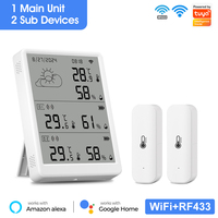 WiFi Weather Station Digital Hygrometer Thermometer Smart Weather Station Temperature Humidity Monitor for Indoor and Outdoor