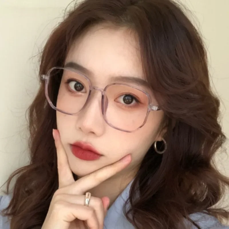 Lekkie Oprawki Okularów Anty-Blue Transparentne Okulary Optyczne Damskie Męskie Kwadratowe Okulary Blokujące Światło Okulary Korekcyjne