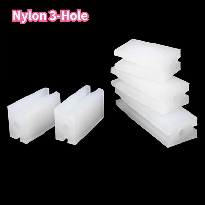 Nylon 3-Hole LED Spacer Column Square Insulated Isolation Post Diode Lamp Holder Cylindrical Light Stand for led Lights