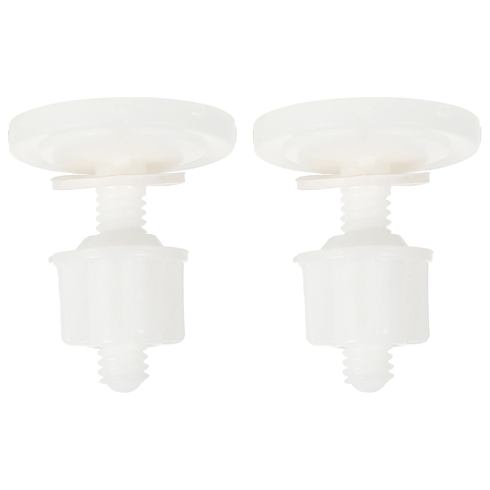 

2 Set Toilet Cover Screw Seat Replacement Lid Mount Hinge Bowl Bathroom Parts Screws Clips