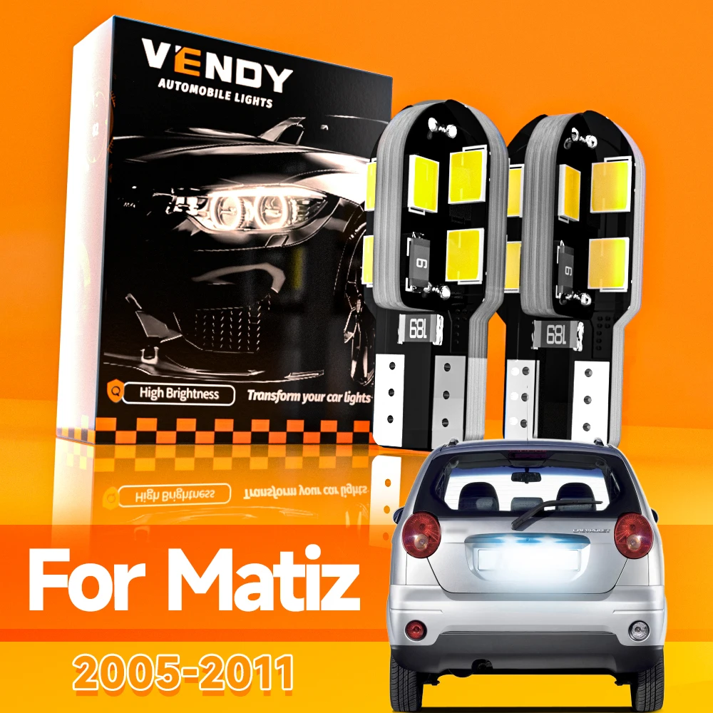 

2 шт. для Chevrolet Matiz 2005-2011 светодиодный светильник номерного знака 2006 2007 2008 2009 2010 аксессуары Canbus