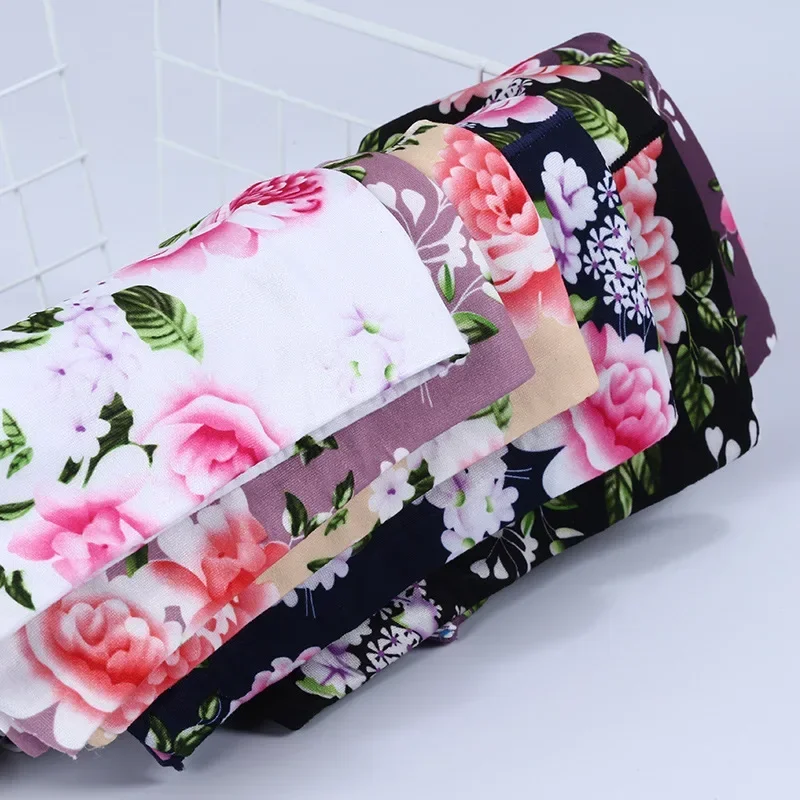 New Bamboo Fiber Underwear Large Size Women Panties Female Ladies Floral Briefs High Waist Plus Underpants Sexy Lingerie 5XL