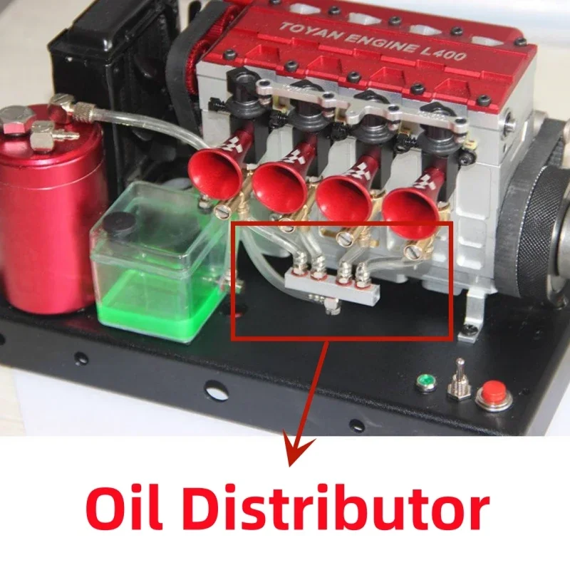 Toyan FS-L400 메탄올 엔진용 금속 피팅 오일 디스트리뷰터, 모델 액세서리, 4 in 1 T