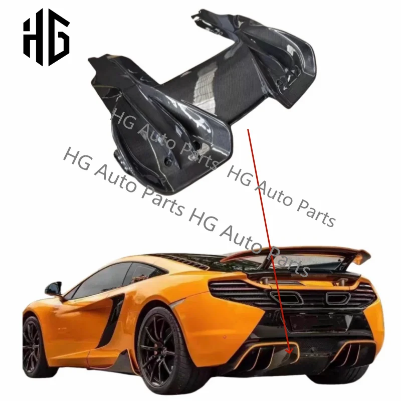 

Factory Wholesale RZ Style Carbon Fiber Front Rear Bumper Splitter Lip For Mclaren MP4-12C 650S Trunk Bumper Tail Spoiler Lips