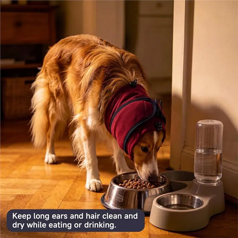 ABMH-Dog Noise-Canceling Anti-Fear Collar, Ear Muffs, Dog Calming, Storm-Proof, Noise-Reducing Dog Hat