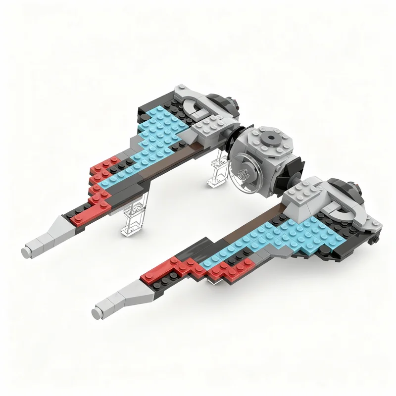216ピース-moc-スターファイター-クリエイター3-1-モデルビルディングブロック-組み立ておもちゃ-クリスマスプレゼント-diy-創造的なアイデア-教育-誕生日プレゼント