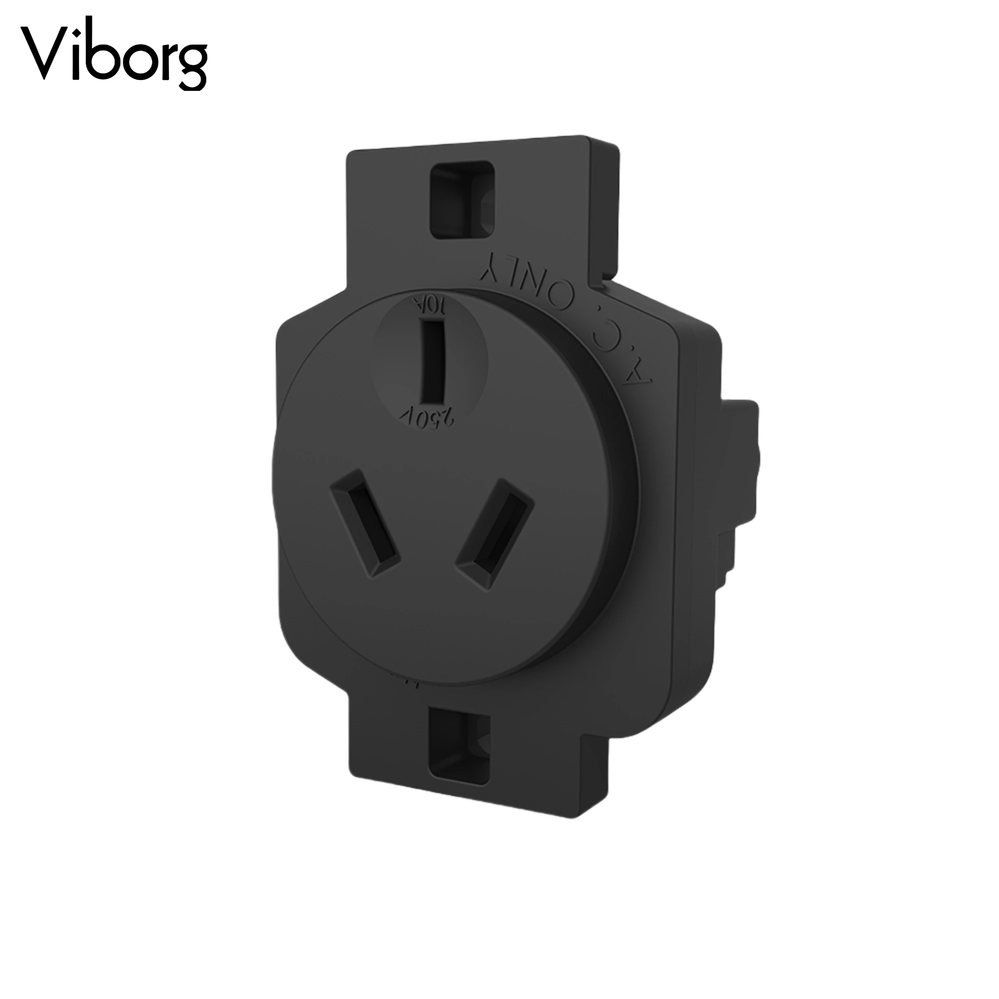 1pc Viborg AU01G Austrian outlet 15A 250V AU concealed 3pin power connector socket AC Power Panel Mount Socket Power Socket