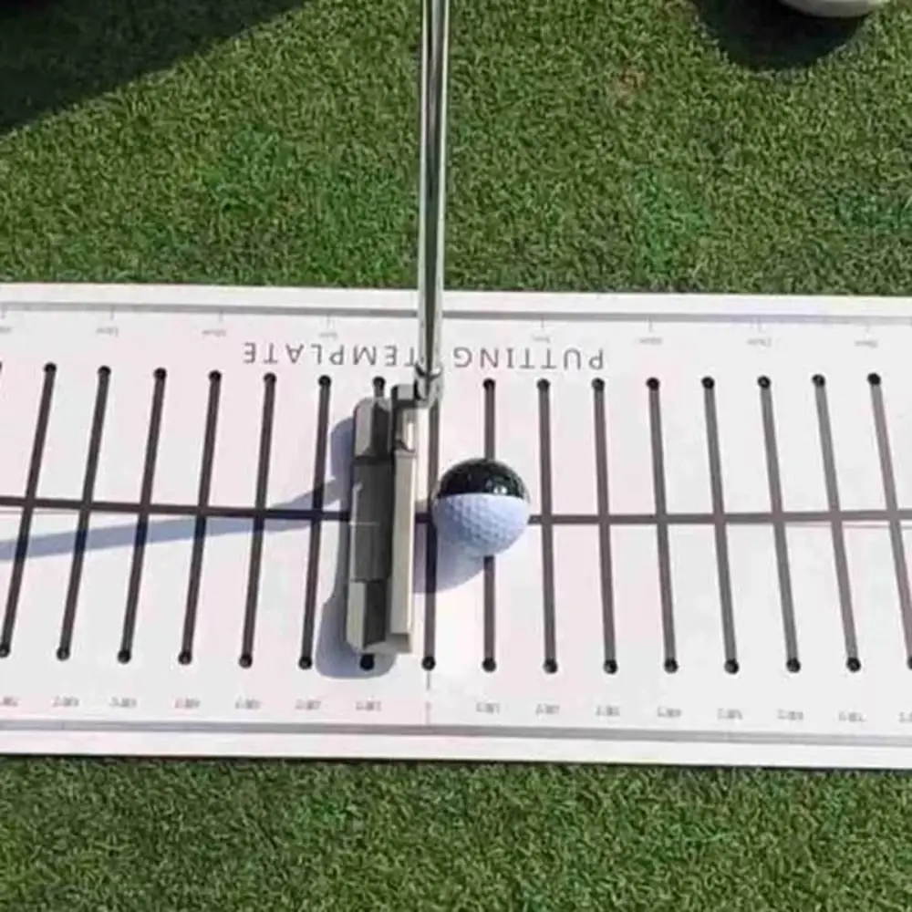 15 Degree Golf Putting Mat Improving Skills Putting Green Pad Golf Track Paper Hitting Practice Aiming Line Golf Training Aids