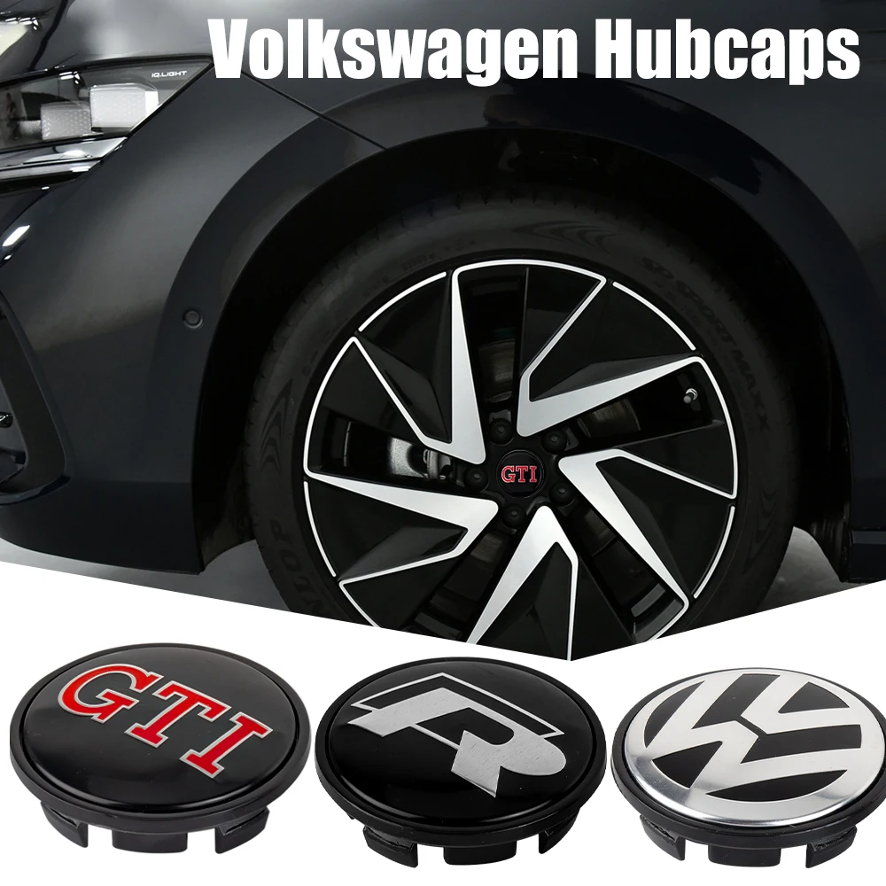 4pcs/set 56mm/65mm/66mm Car Wheel Center Cap Hub Covers Badge Accessories For VW Volkswagen Golf 6N0601171 6CD601171 1J0601171