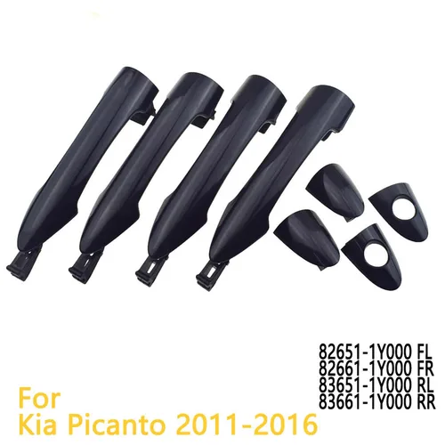 Manija de puerta Exterior negra para Kia Picanto Morning 2011 2012 2013 2014 2015 2016 manija de puerta delantera trasera izquierda derecha