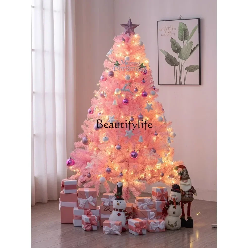 1.5/1 pink Christmas tree set home cherry blossom gradual change Christmas decoration