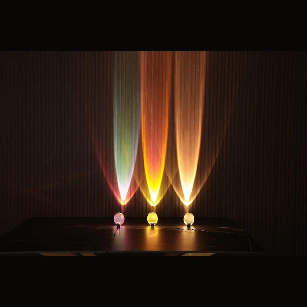 Moderne eivormige kristallen tafellamp ogen zonsondergang projectorlamp art decor verlichting dropshipping sourcing