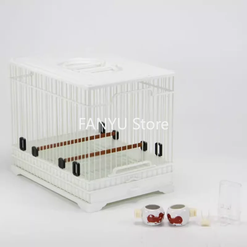 Outdoors Portable Bird Cages House Parrot Drawer Plastic Carrier Bird Cages Canary Budgie Jaula Pajaro Pet Products WZ50BC