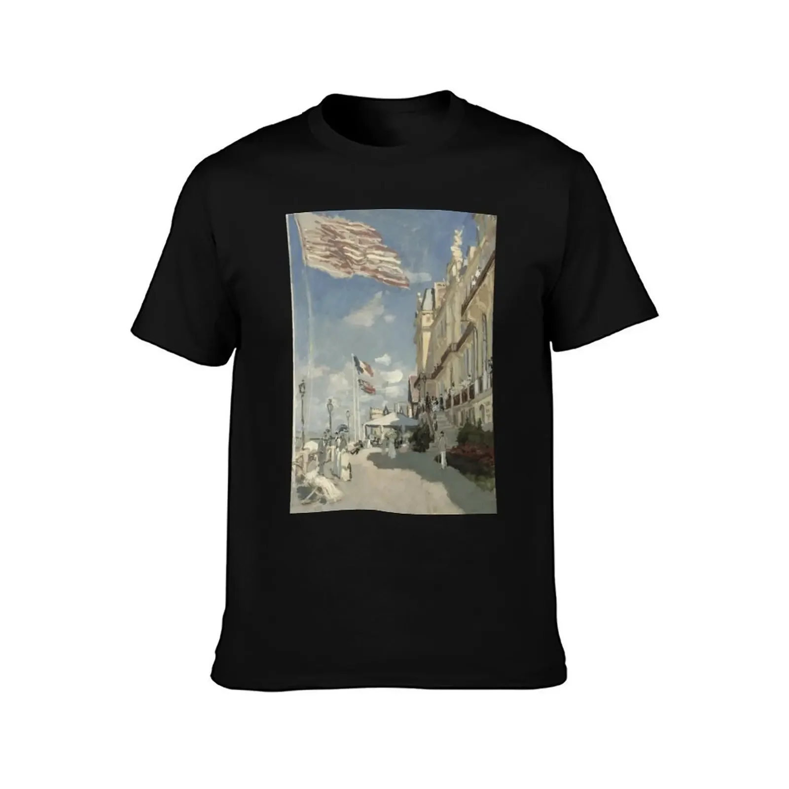 Hotel des Roches Noires - Trouville by Claude Monet T-Shirt hippie clothes vintage t shirts t shirt for men