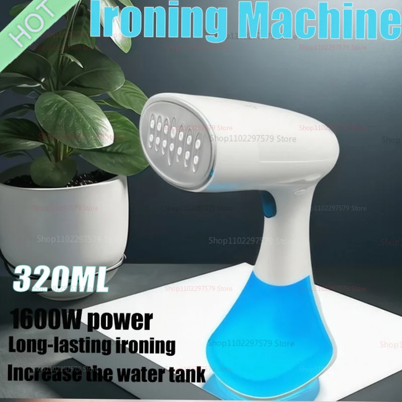 New 1600W Portable Handheld Clothes Steamer Fast Heat-Up 25 Seconds Travel Home Office Garment Steamer with 320ML Water Tank