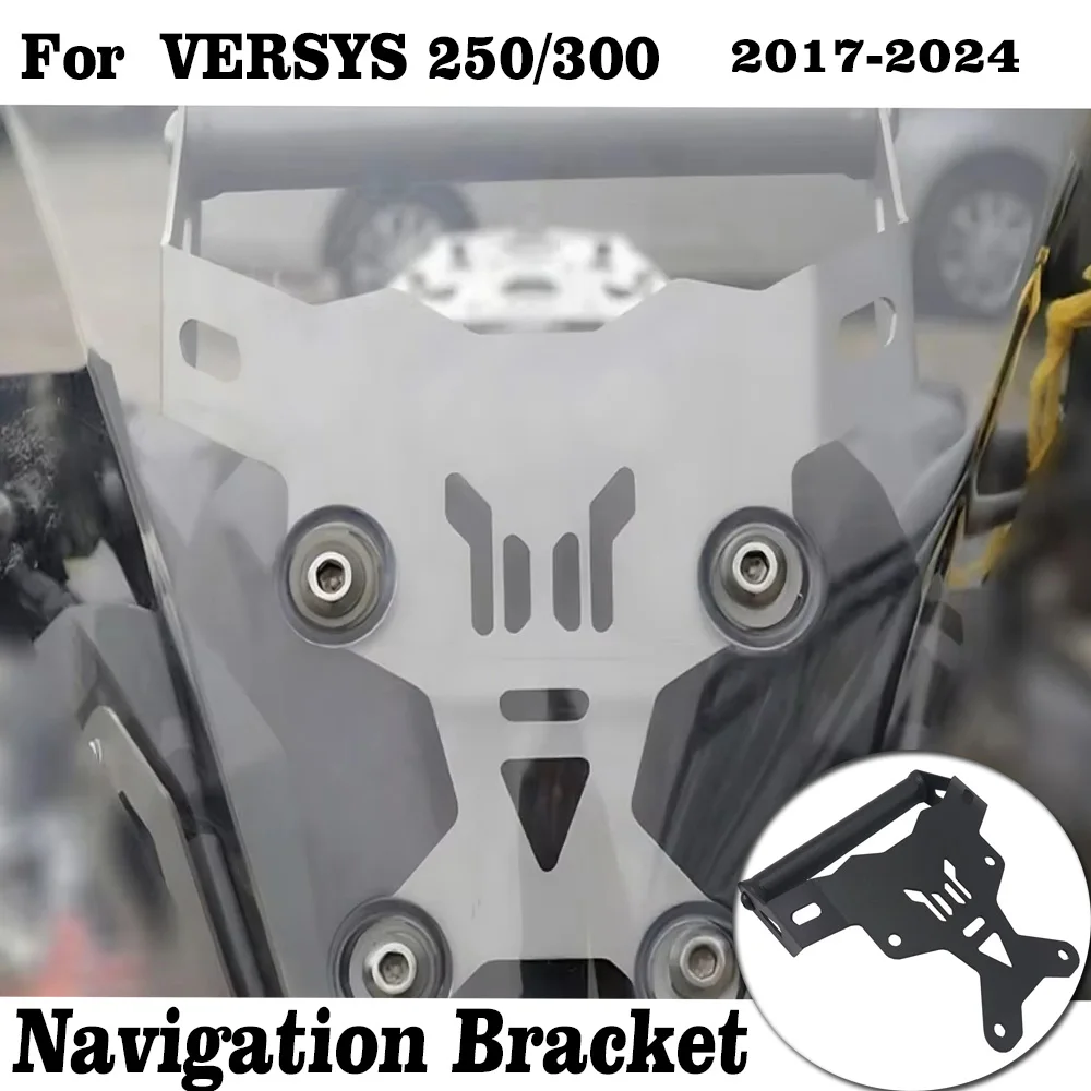

For KAWASAKI VERSYS 250/300 2017-2024 Cellphone Phone GPS Navigation Mount Bracket Handlebar Bar Extension Stand Holder
