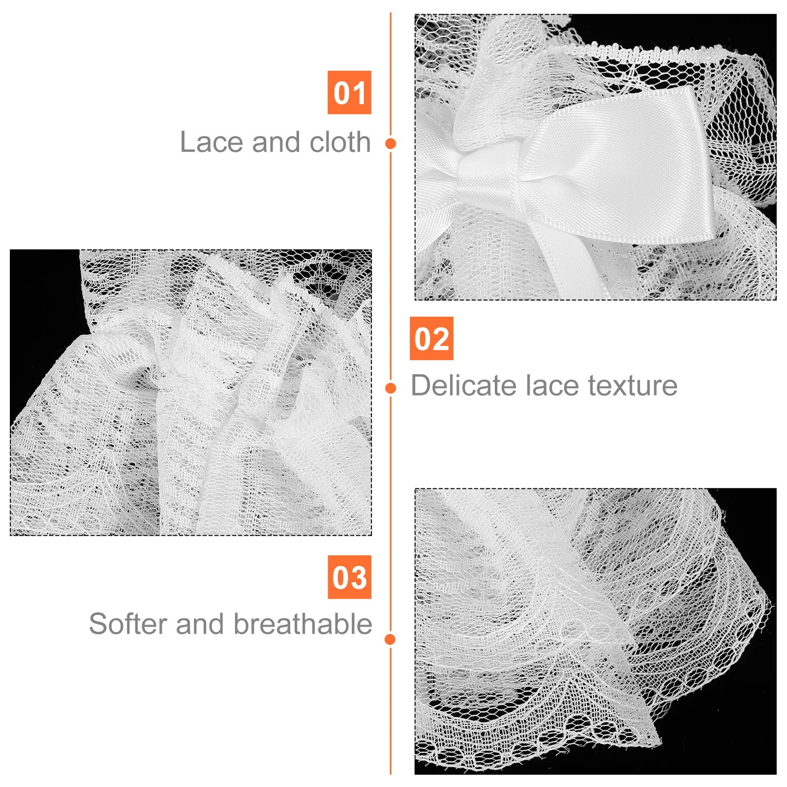 Рисунок 6 - 1 пара нежных кружевных манжет на запястья для женщин