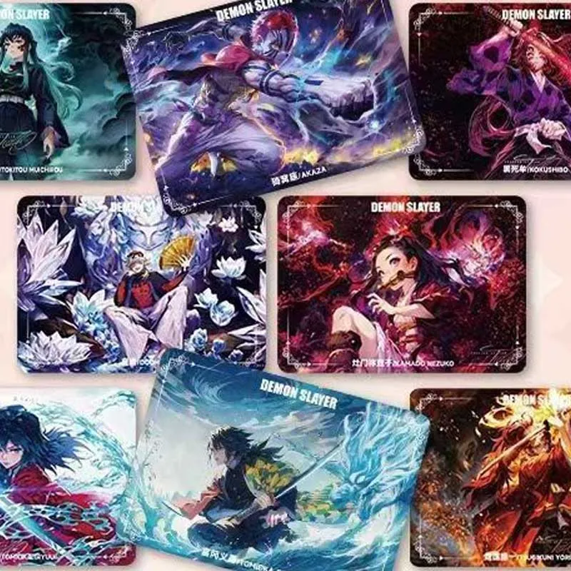 Wholesales Demon Slayer Collection Card Yami Laser Nano Printing Battle Faith Warm-blooded Fighting Playing Cards