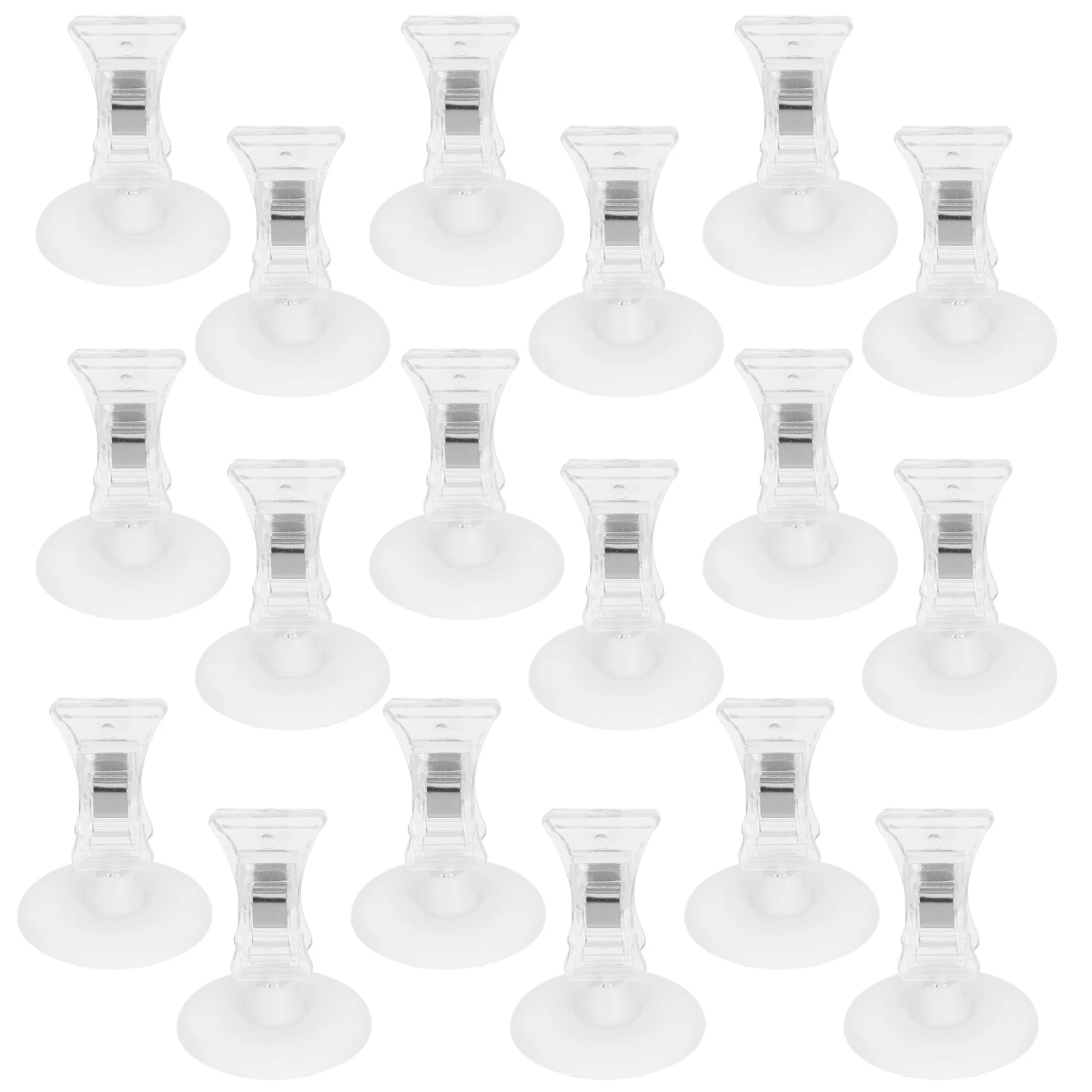

20pcs Plastic Display Clips Price Tag Holder Shop Sign Merchandise Sign Clips Rotatable Label Holders Lightweight