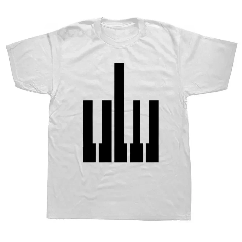 Born Piano Teacher Music Band Keyboard Player Hip Hop Hajaku Men's Clothing Printed T Shirt Short Sleeve Fun T Shirt Tops Y2K